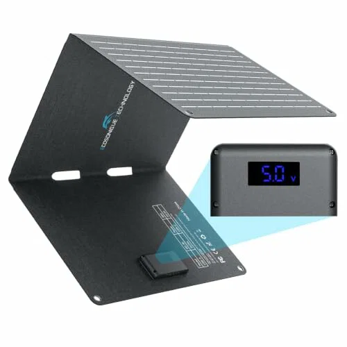 Ecosonique ED30 Panel Solar Portátil 30 W con Pantalla Digital