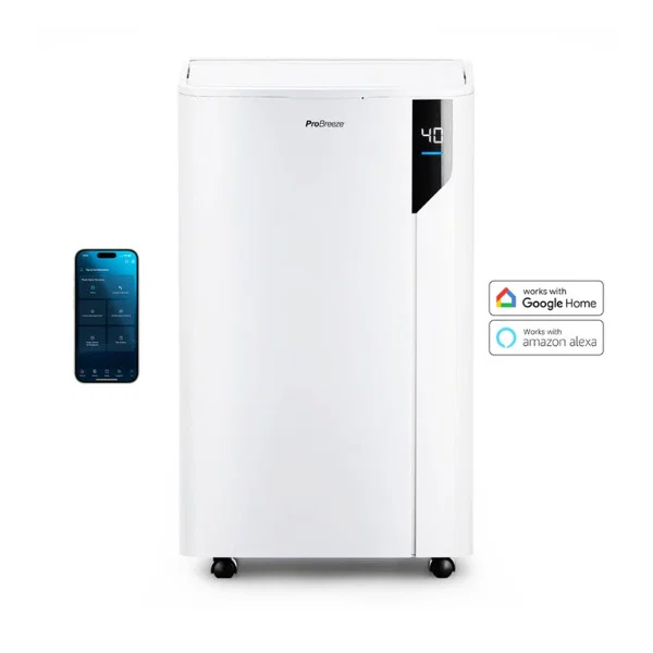 Deshumidificador premium de 20 litros con modo de lavado con un clic y control de aplicación inteligente Pro Breeze