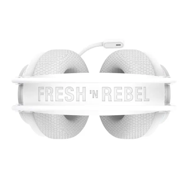 Auriculares universales para juegos Fresh 'n Rebel en blanco desde arriba