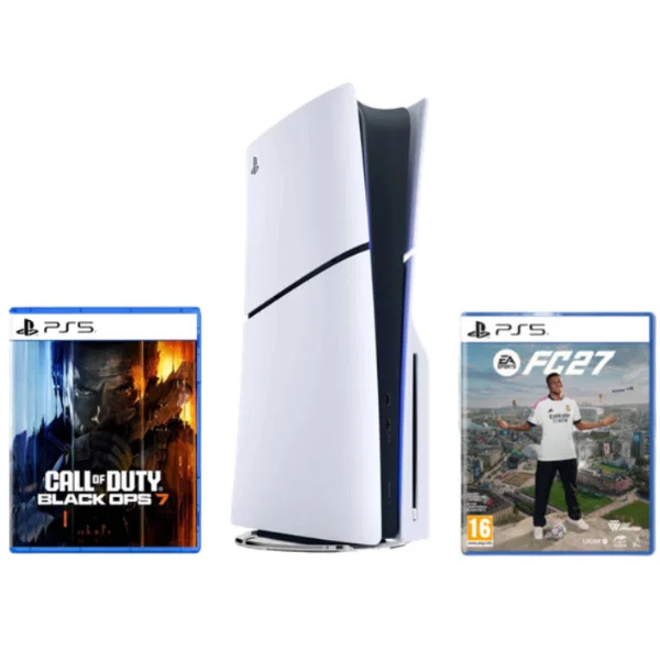 Pack Consola PS5 Estándar + Juego PS5 EA Sports FC27 + Juego PS5 Call Of Duty: Black Ops 7