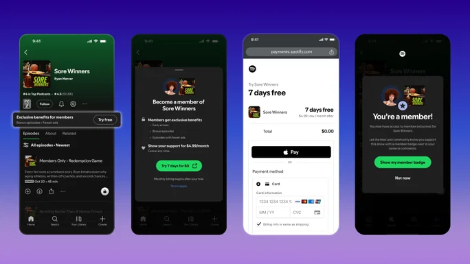 Spotify lanza suscripciones pagas para podcasts en Portugal