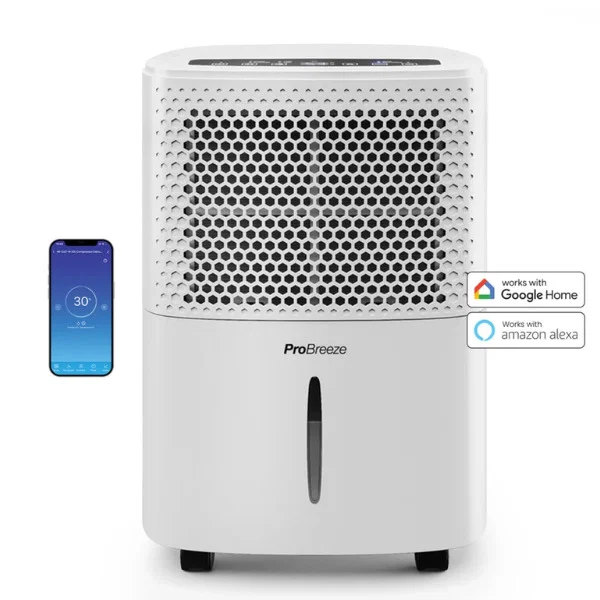 Deshumidificador PRO BREEZE PB-D-06W (1,8 L - 15 m² - 12 L/día)