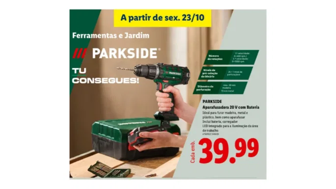 Destornillador de 20 V con batería