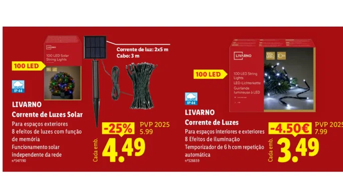 Cadena de luces 100 LED