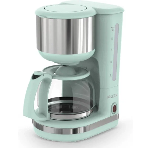 Máquina de café con filtro BECKEN - BDC8770GR (Verde - 12 tazas)