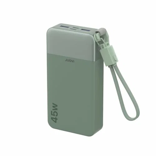 JUOVI J2661 Batería Portátil 45 W 20.000 mAh con Cable
