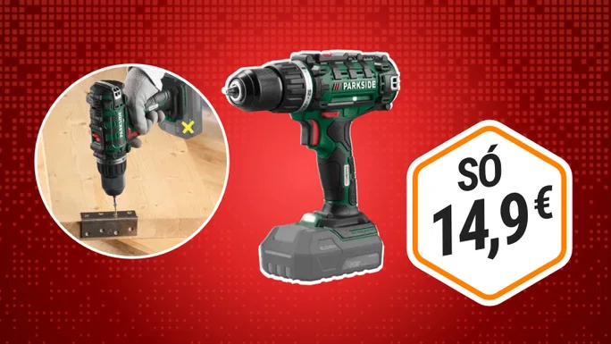 Atornillador PARKSIDE 20 V sin batería por 14,99€