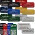 UAV-ID – matrícula de drone en 20x8mm o 20x11mm, aluminio, código QR opcional, grabado con láser, e-ID, número de registro, insignias, pegatinas, hasta 4 líneas