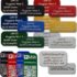 UAV-ID – matrícula de drone en 20x8mm o 20x11mm, aluminio, código QR opcional, grabado con láser, e-ID, número de registro, insignias, pegatinas, hasta 4 líneas