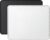 cimetech 2 Pieces 3mm Textured Computer Mouse Pad, Small Portable Mousepad for Office and Gaming, Black and White