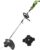 Greenworks Tools Electric Trimmer and Brush Cutter 230V 1200W 40 cm Cutting Width, 2 mm Thread/Blade, Additional Adjustable Handle, Green, Black, Grey, GST1246