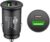 goobay 59521 2-Port Car Charger with USB-C PD (Power Delivery), Mini Cigarette Lighter Dual USB Charger, Car and Truck (12V/24V), 27W, Black