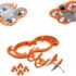 Dron Carging rápido Cubo Cargando protección múltiple de la batería de 3 vías Cubo de Cargador de batería y 3850 mapas de 3850 mAh para Mini 3