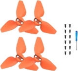 2 pares de hélices ligeras para Neo Drone, kit de palas de liberación rápida, repuestos(Naranja)