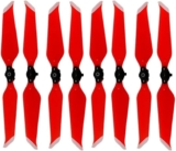 4/8 Piezas para Accesorios de dron 2 Pro Zoom 8743, hélices de bajo, Palas Plegables(Red Silver 8pcs)