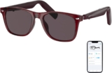 GetD Gafas Bluetooth, Gafas Inteligentes de Oído Abierto, Gafas de Sol Polarizadas, Gafas de Audio Bluetooth 5.4, Asistente de Voz, Reducción de Ruido de Llamadas, Lentes de Protección UV, Diseño