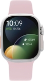 Radiant – Hollywood – Reloj Inteligente con Pulsómetro, Tensiómetro, Monitor de Sueño y Pulsera de Actividad Digital para Hombre y Mujer. Compatible con Android iOS (Rosa deportivo)