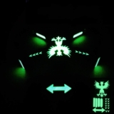 Hensych para Mini 3 Pro/Mavic Mini/Mavic Mini 2 Etiqueta Luminosa Luz Fluorescente Decoración de la Piel Calcomanías Vuelo Nocturno para Mavic Mini/Mavic Mini 2 Drone Accesorios de Control Remoto