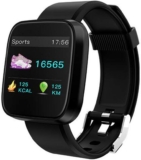 B9 1.3 » Pantalla IPS en Color Banda de Pulsera Inteligente Monitor de Ritmo cardíaco Impermeable Monitor de oxígeno para la Salud Ejercicio físico Reloj Inteligente Hombres Mujeres,Negro