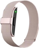 Ethelred Pulsera Inteligente Presión Arterial Monitor de Ritmo Cardíaco Podómetro Rastreador de Ejercicios para Hombres Mujeres Pulsera Electrónica 2208A (Rosa)