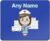 Personalised Nurse Mousepad Light Blue Brown