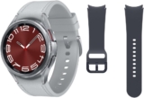 Samsung Galaxy Watch6 Classic Bluetooth, 43 mm + Replacement Strap – Smartwatch, Health Monitoring, Sports Tracking, Quick Charge Battery, Silver (Spanish Version)