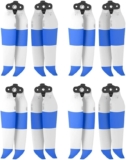 Accesorio de Ventilador de ala para dron Air 2S/Air 2, hélice Bass 7238F(White Blue 8pcs)