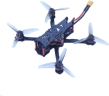 QWinOut Fibra de Carbono 140mm FPV Racing Drone 3-4S F4 Controlador de Vuelo 5000KV Motor DIY RC Quadcopter Modelo de Avión (PNP NO RX)