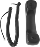 El receptor de repuesto VoIP Lounge con cable rizado para teléfonos IP Grandstream GXP21XX y GXP162X