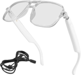 Ai Smart Gafas inteligentes inalámbricas, pantalla Ar con control de voz, soporte para llamadas y videos, viajes y uso diario, 5,71 x 1,97 pulgadas, negro, paquete individual
