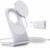 RoRoSkin Charger, Magnetic Inductive Charging Station, Wireless Fast Charger Compatible with iPhone 17e/17/16/15/14/13/12 Pro MAX/Air/Plus/Pro, Silver with Adapter