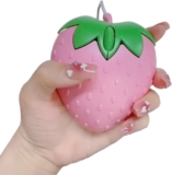 antianzhizhuang Ratón óptico pequeño con Cable USB Fresa Rosa Ratón para Juegos de computadora Ratón con Cable para PC para niñas Regalo para Oficina Computadora portátil Escritorio Rosa