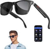 Domhong AI Gafas Inteligentes con Chat GPT para Hombres Mujeres, Gafas de Sol con Traducción Bluetooth con 164 Idiomas, Audio de Oído Abierto con Micrófono y Altavoces, Llamadas Manos Libres