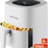 Cecotec 5.5L Air Fryer with Accessories, Air Fryer, Cecofry Full Inox 5500 Pro with Accessories, 1700W, Oilless, Digital, Touch, Stainless Steel Finishes, PerfectCook, Thermostat, 8 Modes