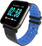 WangLx watch Pulsera Inteligente Función Multifunción Reloj Despertador Frecuencia Cardíaca Presión Arterial IP67 Rastreador De Actividad a Prueba De Agua con Reloj y Monitor De Sueño