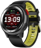 Boyuan DT68 Reloj Pulsera Inteligente 20 del dial Caras rastreador de Ejercicios IP68 a Prueba de Agua Mensaje Push Bluetooth SmartWatch Hombres,Amarillo