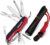 morpilot Multipurpose Knife Tool 15 Functions Blade Can Opener Bottle Opener Scissors Wood Saw for Home Climbing Camping Tourism with Whistle and Compass
