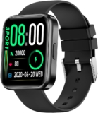 Relojes inteligentes para Android e iOS Reloj inteligente con pantalla táctil de 1,69 pulgadas con recepción de llamadas Reloj deportivo resistente al agua con seguimiento de actividad física para hombres y mujeres con monitor de frecuencia cardíaca, sueño, presión arterial y oxígeno arterial,