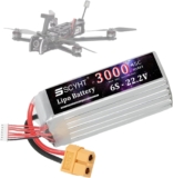 SSCYHT Batería Litio 22,2 V 2200 mAh 2600 mAh y 3000 mAh Batería de polímero de Litio 6S Baterías para Drones 22,2 V Baterías Recargables con Puerto XH-6S,22.2v3000mah xt60