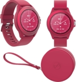 FOREVER Colorum CW-300 Smartwatch Redondo Rosa – Reloj Contador de Pasos y Calorías con Monitor de Ritmo Cardíaco Monitor de Sueño – Batería de Larga Duración – Reloj Inteligente Mujer Hombre para Android/iOS