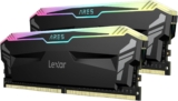 Lexar Ares RGB DDR4 RAM Kit 16GB (2x8GB) 3200MHz, Memoria para PC UDIMM de 288 Pines, DRAM de Alto Rendimiento para Juegos de PC XMP 2.0 y Memoria AMD Ryzen, CL16-20-20-40/1.35V (LD4U08G32C16LA-RGD)