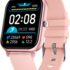 FOREVER Colorum CW-300 Smartwatch Redondo Rosa – Reloj Contador de Pasos y Calorías con Monitor de Ritmo Cardíaco Monitor de Sueño – Batería de Larga Duración – Reloj Inteligente Mujer Hombre para Android/iOS
