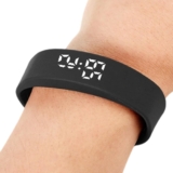 Pulsera inteligente, pulsera inteligente, rastreador de actividad física para trotar, ligera, con podómetro compacto e impermeable para correr, hacer ejercicio, estudiantes, hombres, mujeres