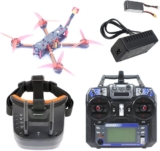 QWinOut F4 X1 175 mm FPV 2-4S RTF Racing Drone con gafas LST-009 FPV GHF411AIO Controlador de vuelo Supra-VTX FS I6 Transmisor (con gafas)