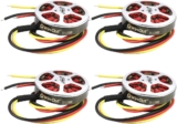 QWinOut 5010 350KV/750KV Motor sin escobillas de alto par para DIY RC Drone Kit MultiCopter Quadcopter (350kv, 4 piezas)