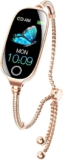 Pulsera inteligente con contador de pasos, podómetro, monitor de frecuencia cardíaca, monitor de sueño, con pasos, distancia, conteo de calorías, compatible con Android iOS