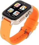 Reloj inteligente para niños de 4 a 12 años, reloj inteligente HD para niños con cámaras duales, cámara de juegos, alarma, vídeo, reproductor de música, podómetro, linterna, (naranja)