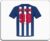 Alfombrilla de ratón personalizable, diseño de West Bromwich (diseño de club de fútbol, opciones de color), cualquier nombre/mensaje en tu alfombrilla de ratón con alfombrilla de ratón de