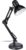 Relaxdays Flexo Desk Lamp, Articulated Articulated Arm, Reading Light, E27, Metal, Black, 50 x 27 x 15 cm