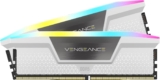 CORSAIR Vengeance RGB DDR5 RAM 32GB (2x16GB) 5600MHz CL40 Intel XMP Kit de memoria compatible con iCUE – Blanco (CMH32GX5M2B5600C40W)